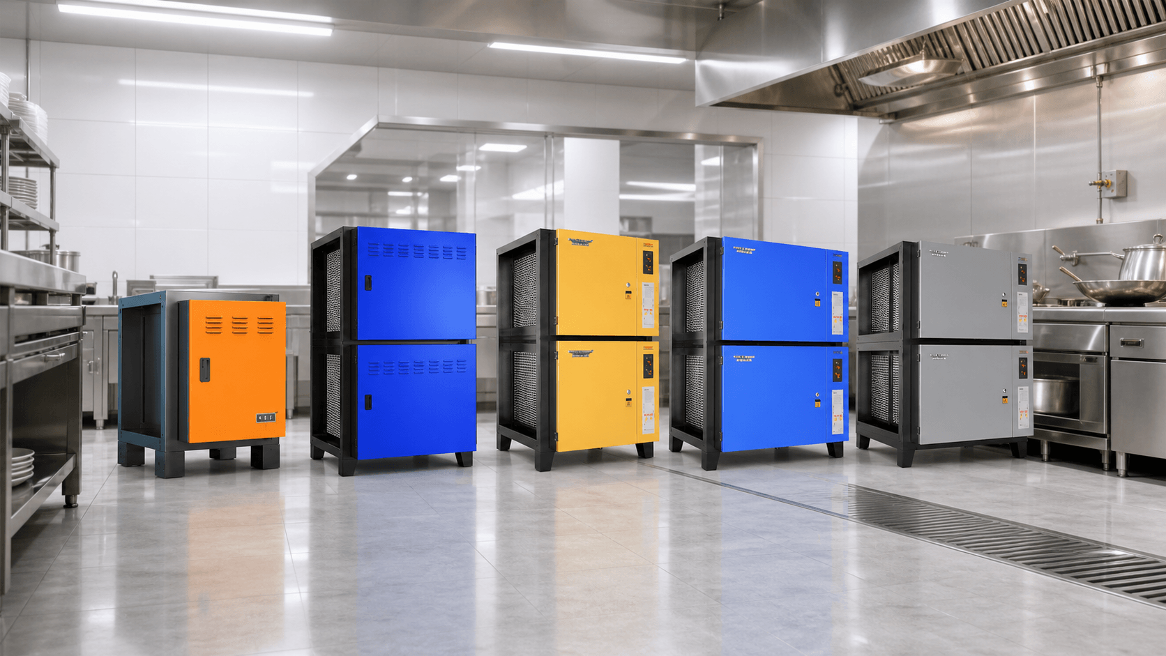 Polygee In-Duct ESP commercial kitchen electrostatic precipitator