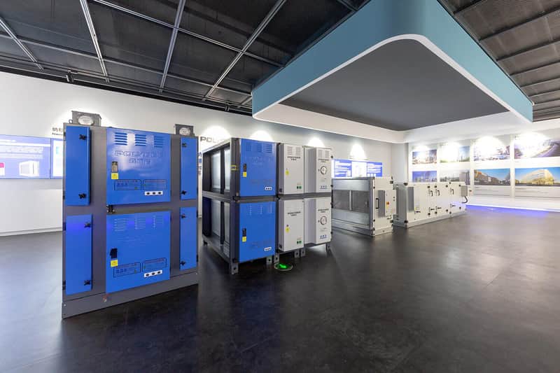 Kitchen electrostatic precipitator product showroom