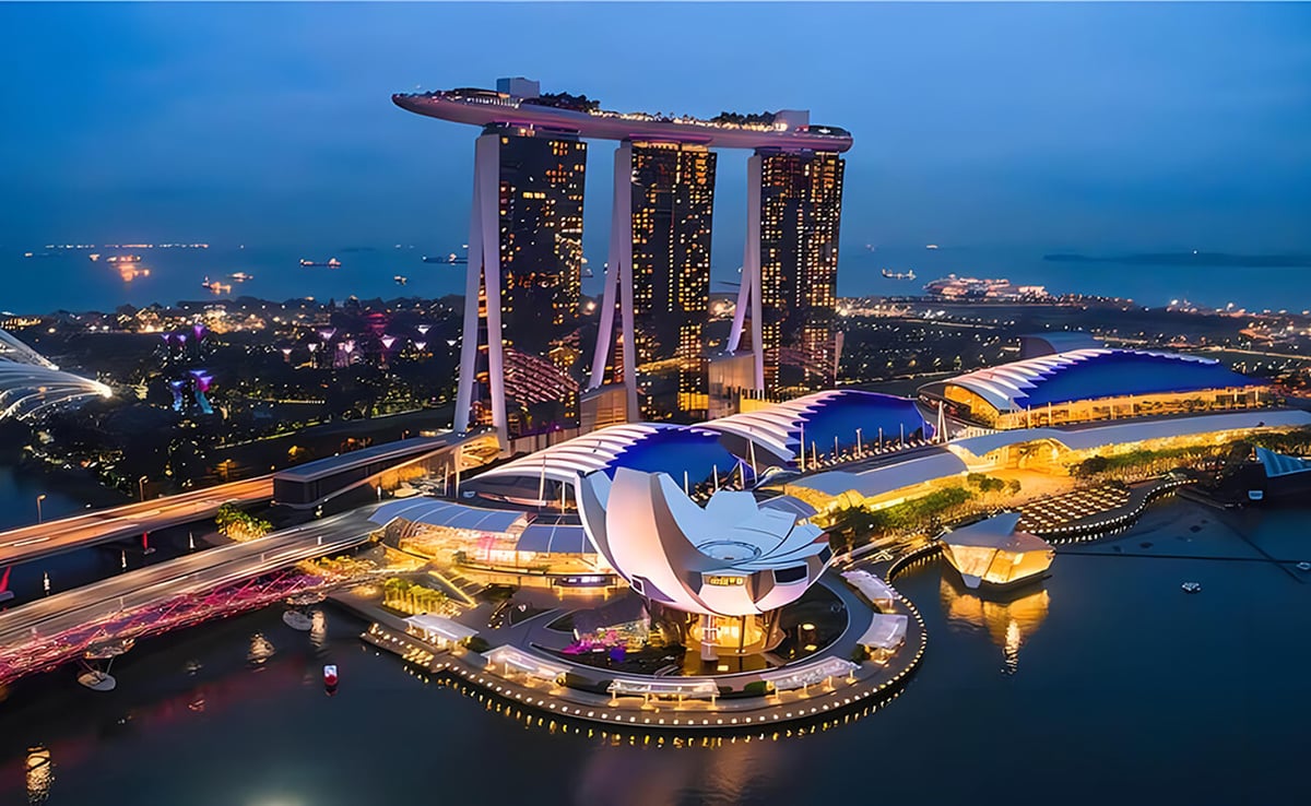 Marina Bay Sands Hotel Singapore using Polygee ESP