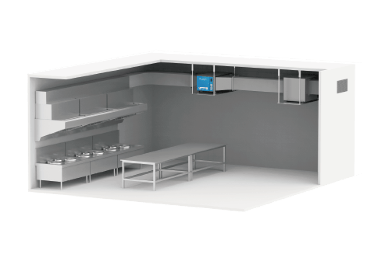 Indoor Ceiling-Mounted ESP Installation