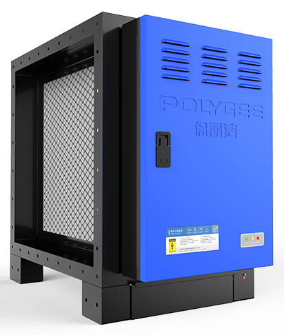 Polygee LK-E1 Series ≥95% efficiency engineering electrostatic precipitator for commercial kitchen