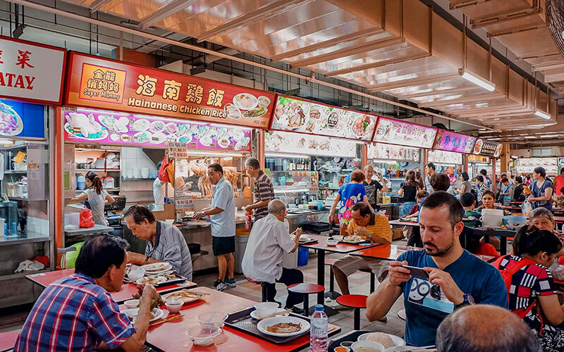 Food court ESP exhaust purification